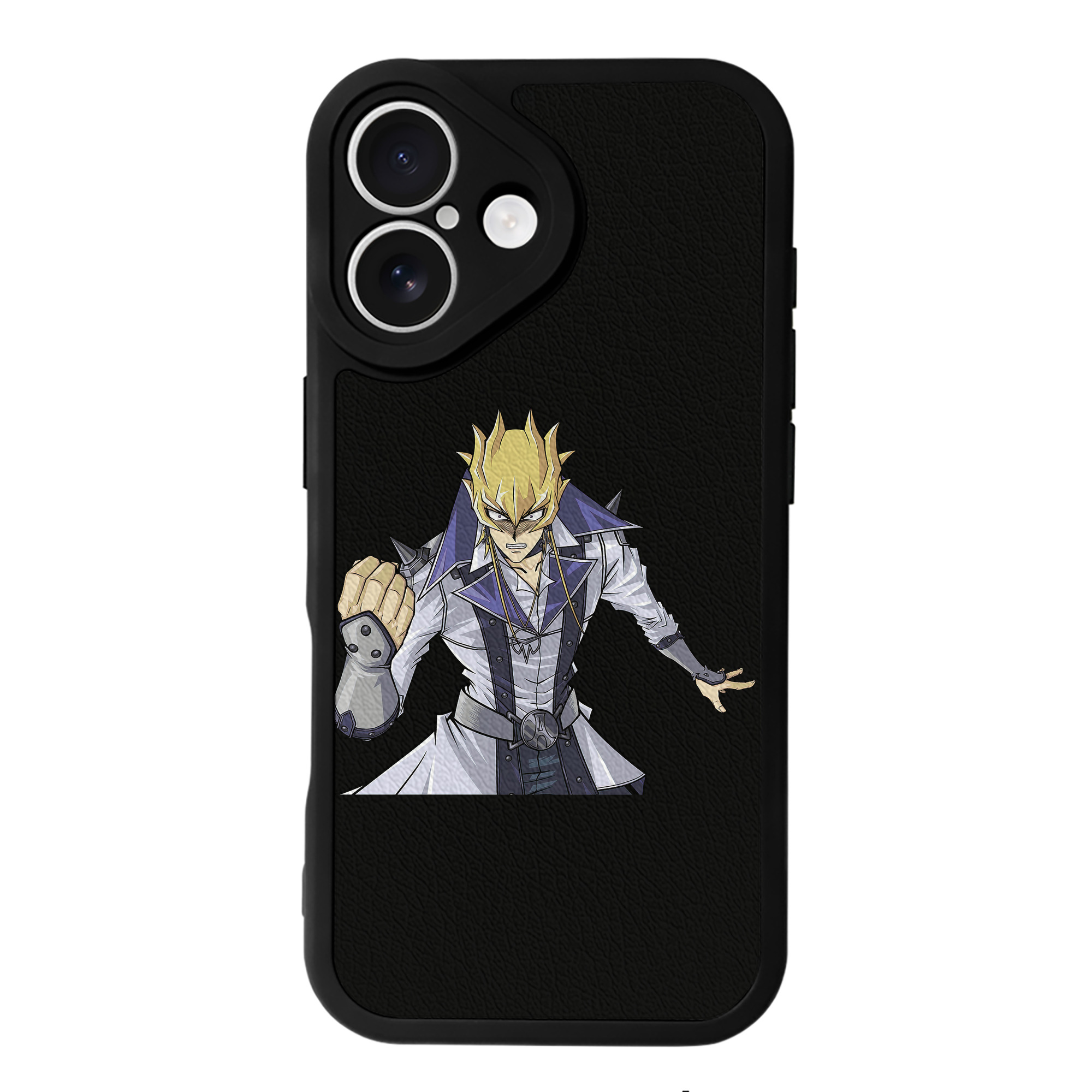 （画像用） 遊☆戯☆王 Yu-Gi-Oh! 【iPhone 16シリーズ対応】シリコンスマホケース（レザー調） 材質：シリコン